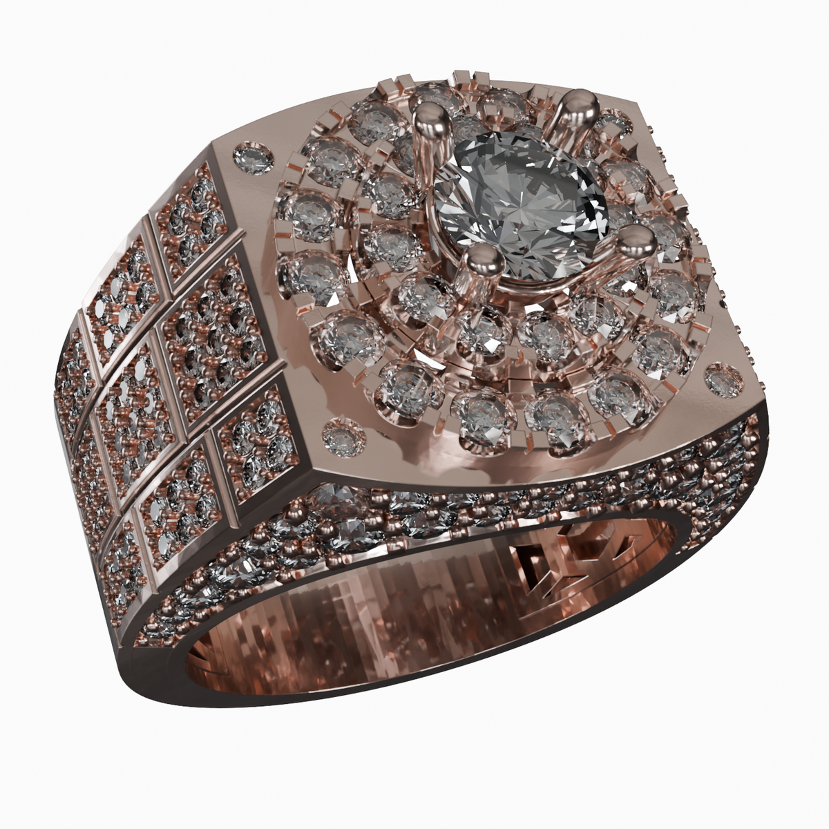 Big Boi Iced Diamond Men's Ring