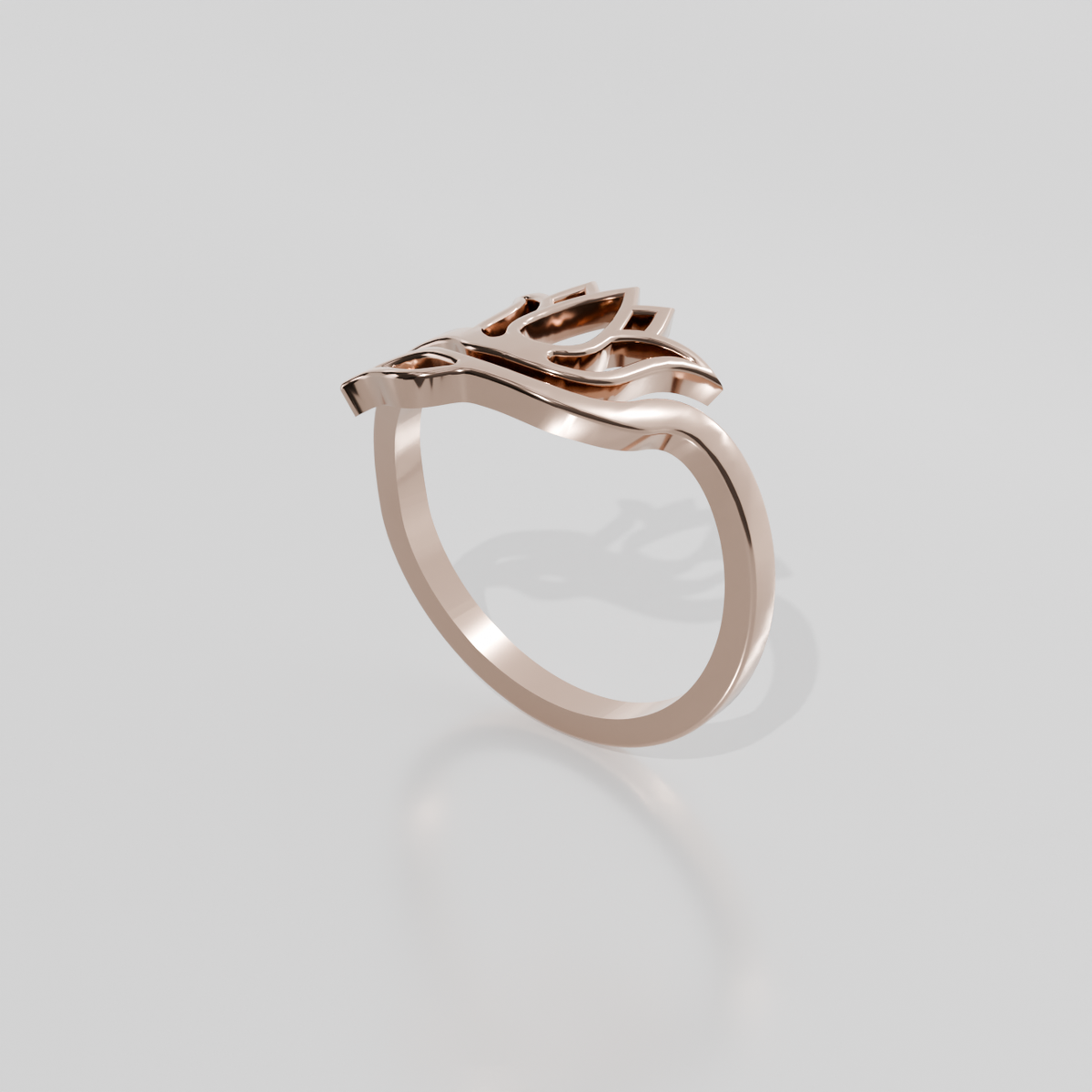 Gold pendant Barzi-48, rose gold, right