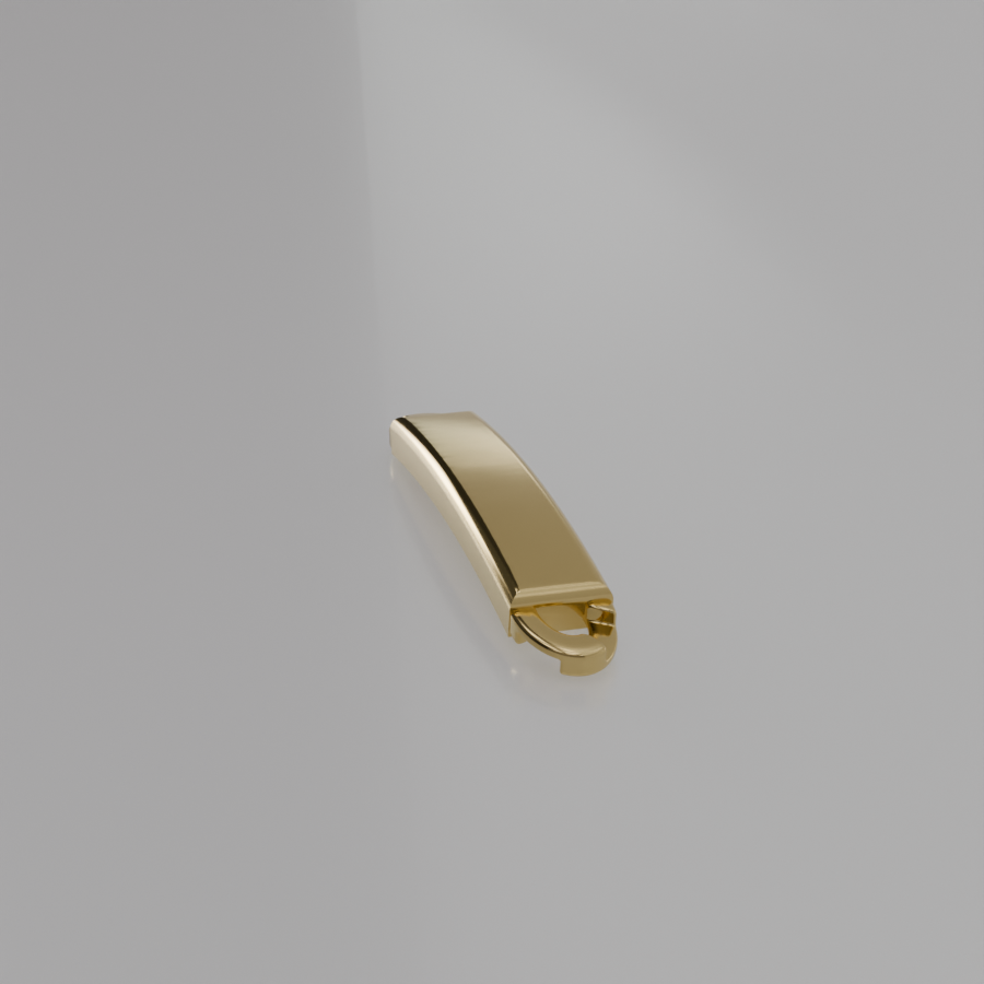 14K Gold Band Ring Design 04 - Yellow Gold - Side