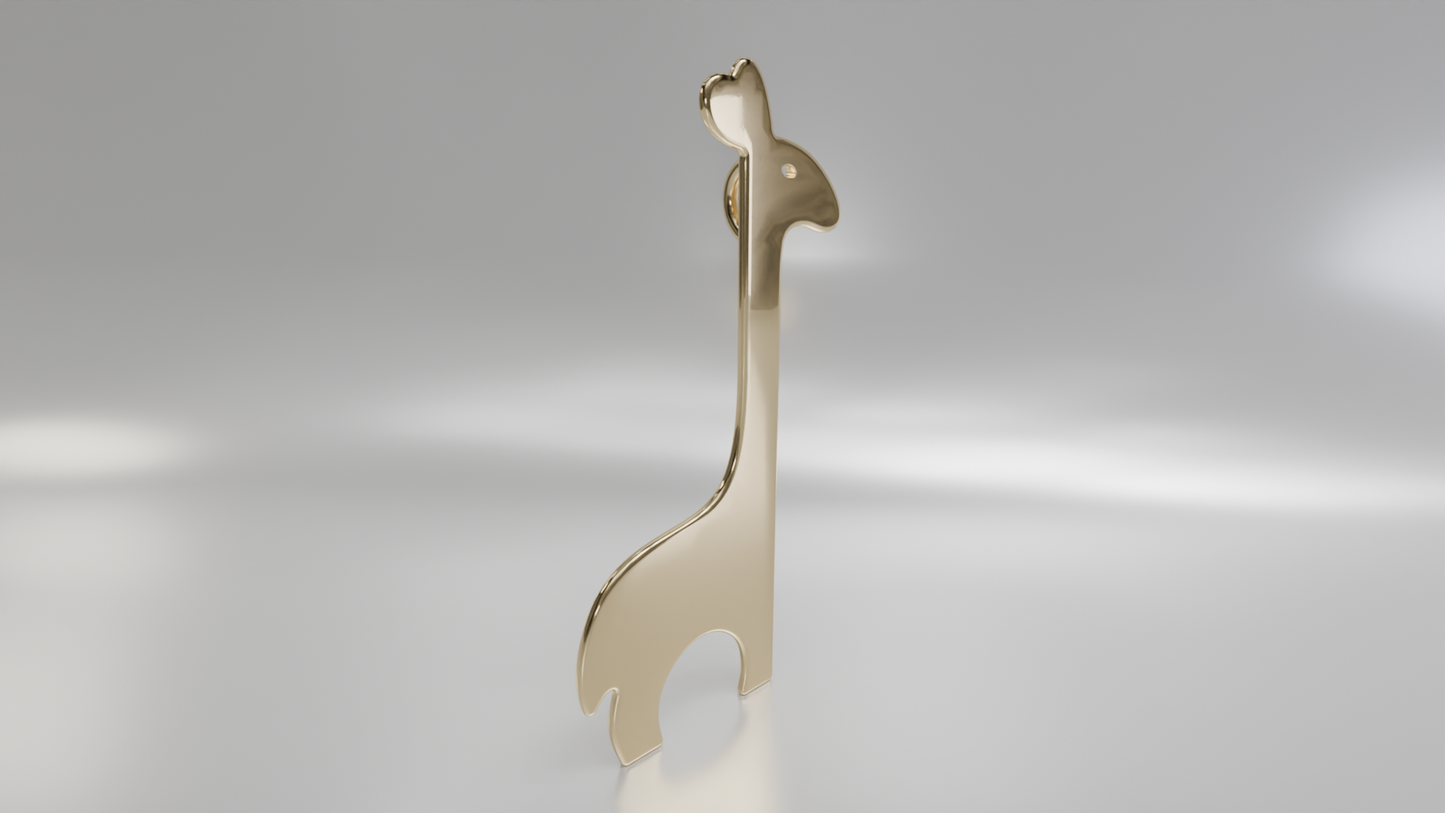 Giraffe Silhouette Pendant
