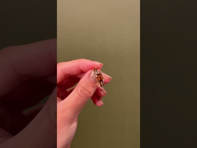 14K Yellow Gold Lab-Grown Ruby Ring, 7.6 mm (72399)