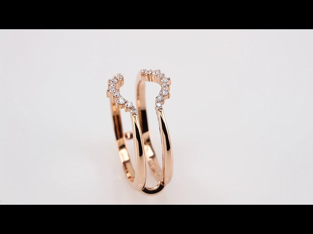 1/6 CTW Natural Diamond Ring Guard