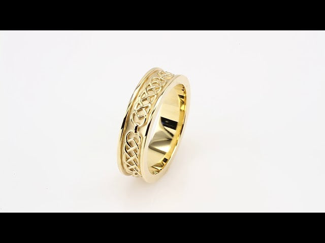 Celtic-Inspired Flat Band, 6 mm