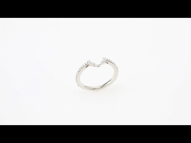 1/4 CTW Natural Diamond Matching Band, 5.54 x 9.28 mm