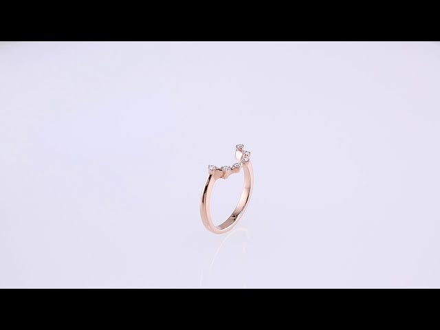 1/8 CTW Natural Diamond Matching Band, 7.16 x 14.33 mm
