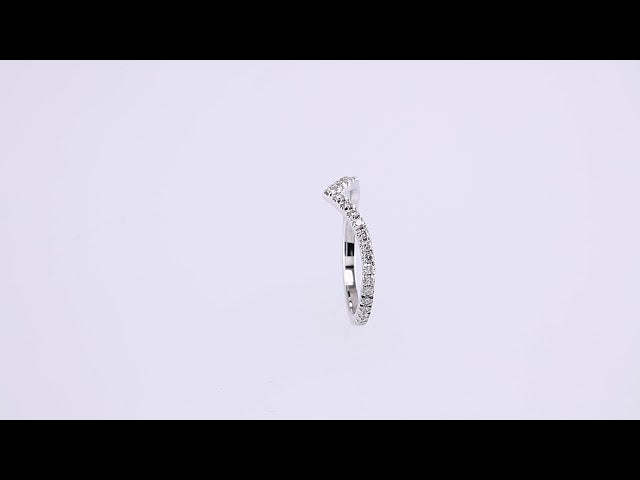 3/8 CTW Natural Diamond French-Set Contour Band