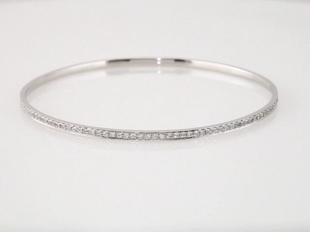 1 1/2 CTW Natural Diamond 7" Bangle Bracelet