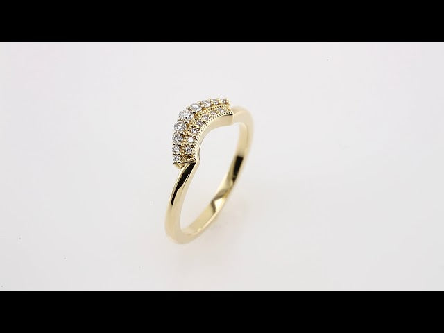 1/6 CTW Natural Diamond Contour Band, 5.9 mm