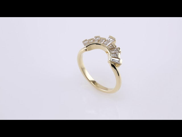 3/4 CTW Natural Diamond Contour Band, 9.23 mm