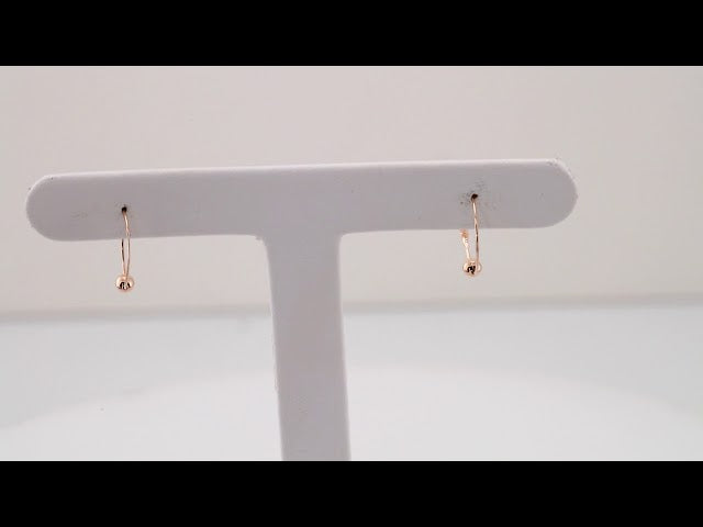 Youth Bead Hoop Earrings