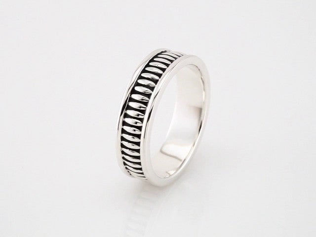 Continuum Sterling Silver Design Band with Epoxy