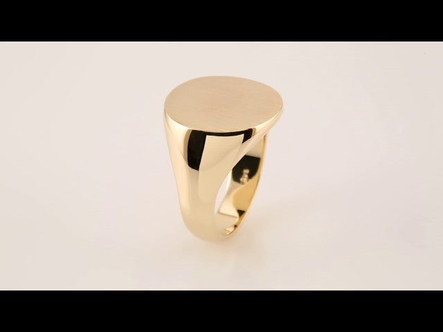 Round Signet Ring, 18 x 18 mm (9455)