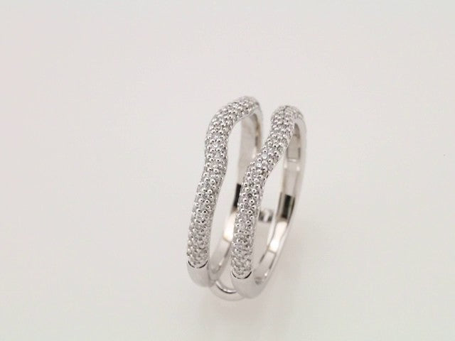 5/8 CTW Natural Diamond Ring Guard, Pavé-Style