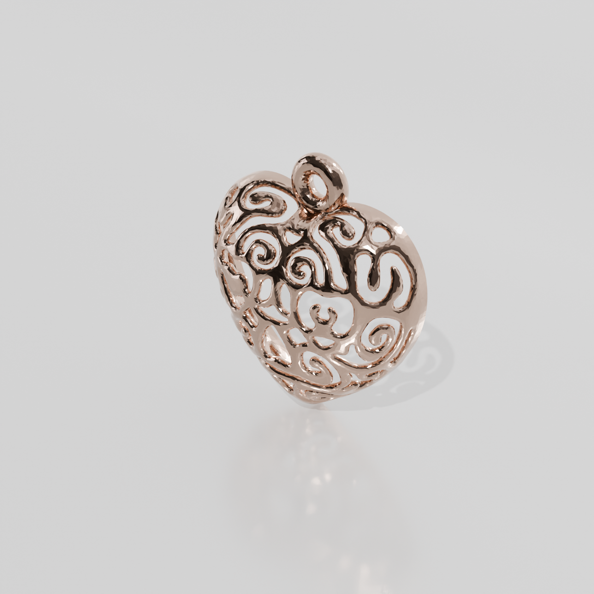 Gold pendant 1966079-12, rose gold, right