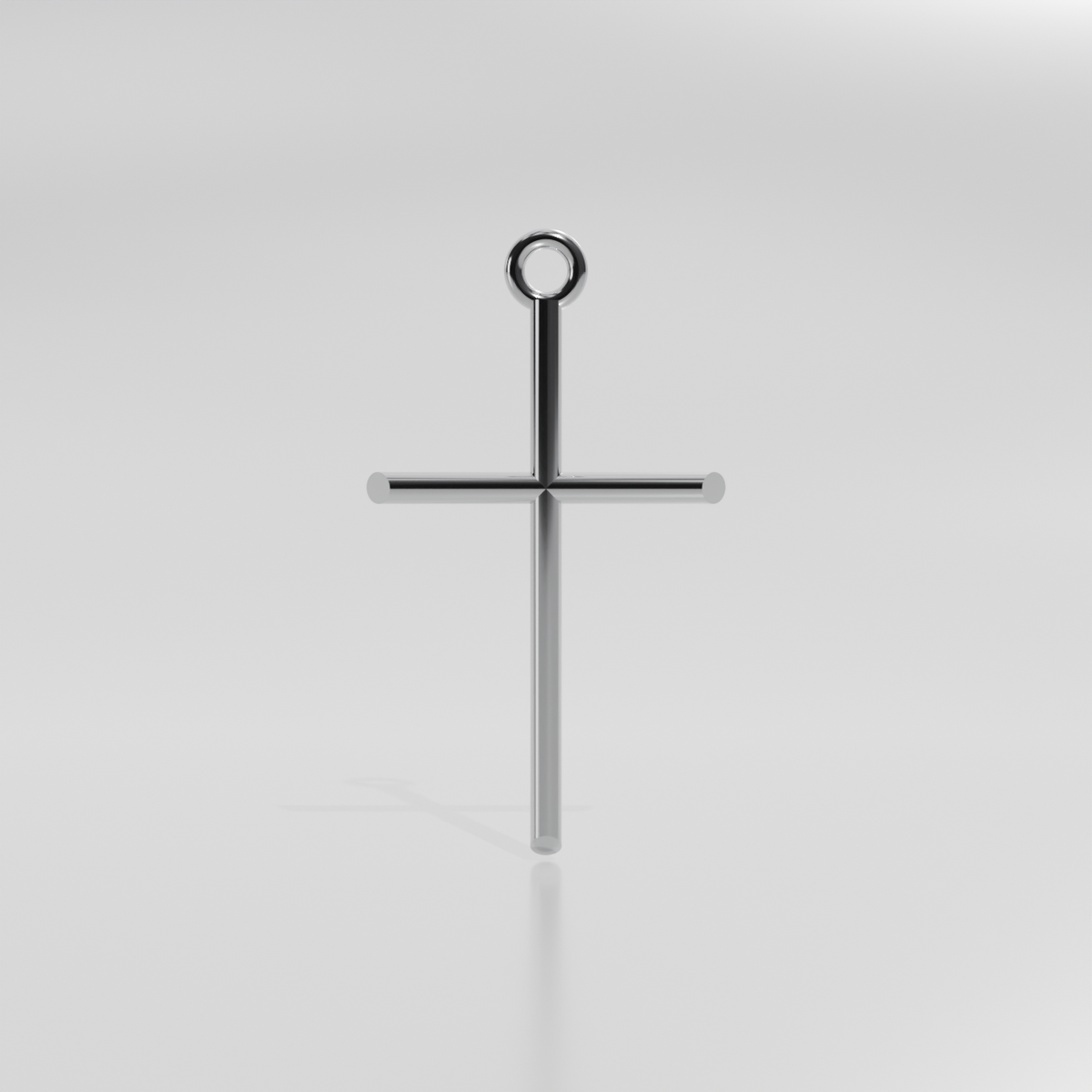 Gold Pendant, white front