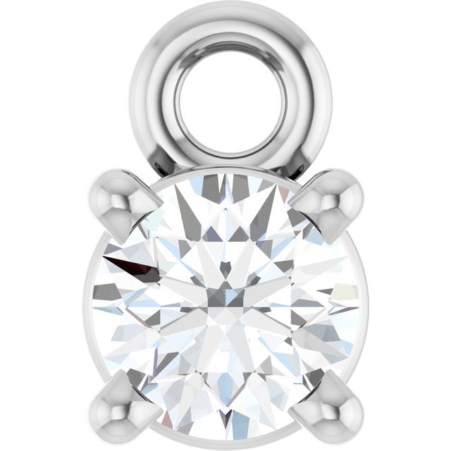 1/4 CTW Natural Diamond Dangle, 4.3 mm x 6.76 mm