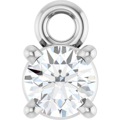 1/4 CTW Natural Diamond Dangle, 4.3 mm x 6.76 mm