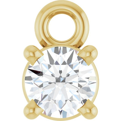 1/4 CT Lab-Grown Diamond Dangle, 4.3 mm x 6.76 mm