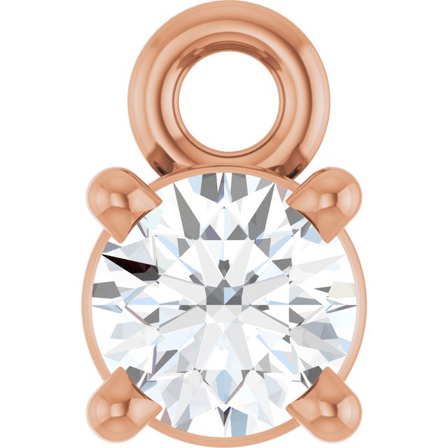 1/4 CT Lab-Grown Diamond Dangle, 4.3 mm x 6.76 mm