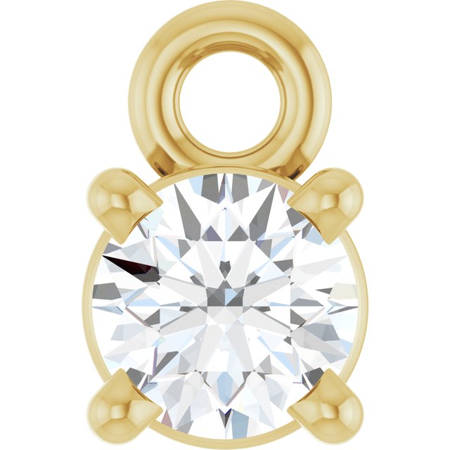 1/4 CTW Natural Diamond Dangle, 4.3 mm x 6.76 mm
