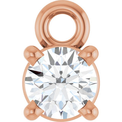 1/4 CTW Natural Diamond Dangle, 4.3 mm x 6.76 mm
