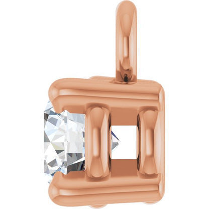 1/4 CTW Natural Diamond Dangle, 4.3 mm x 6.76 mm