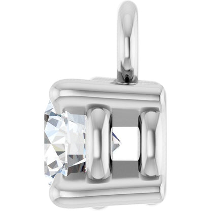 1/4 CT Lab-Grown Diamond Dangle, 4.3 mm x 6.76 mm