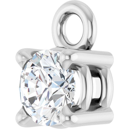 1/4 CT Lab-Grown Diamond Dangle, 4.3 mm x 6.76 mm