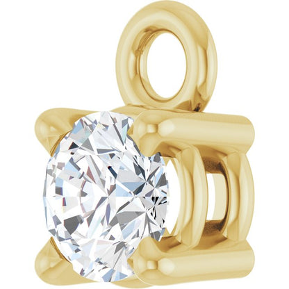 1/4 CT Lab-Grown Diamond Dangle, 4.3 mm x 6.76 mm