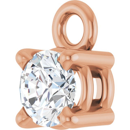 1/4 CTW Natural Diamond Dangle, 4.3 mm x 6.76 mm