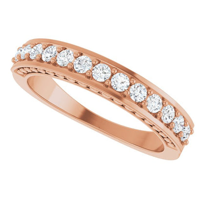 3/8 CTW Natural Diamond Anniversary Band, 3.58 mm