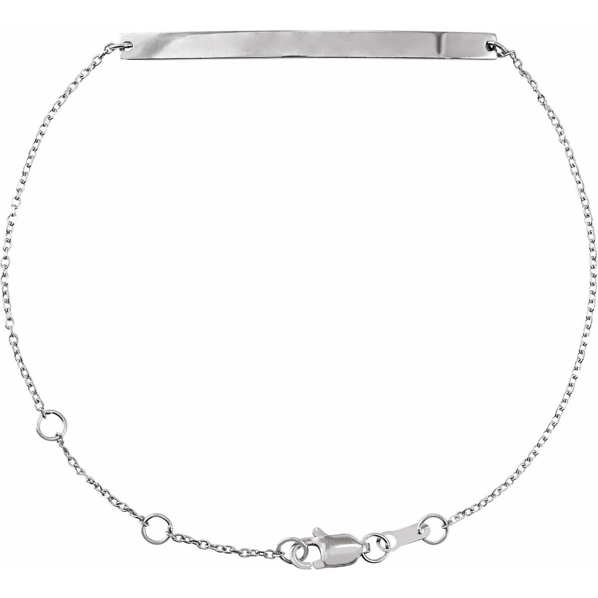 Engravable Skinny Bar 6 1/2-7 1/2" Bracelet