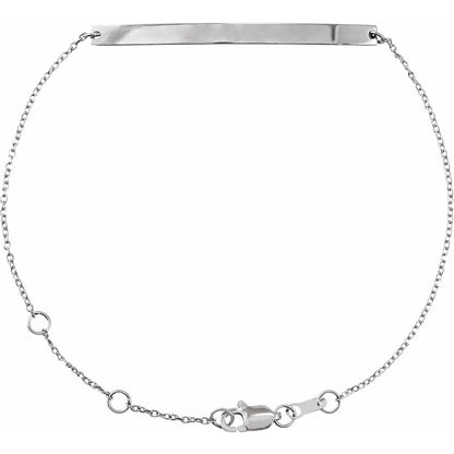 Engravable Skinny Bar 6 1/2-7 1/2" Bracelet