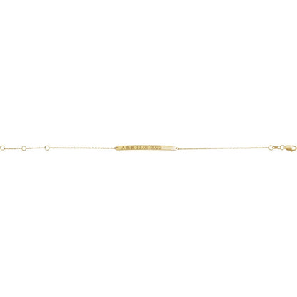 Engravable Skinny Bar 6 1/2-7 1/2" Bracelet