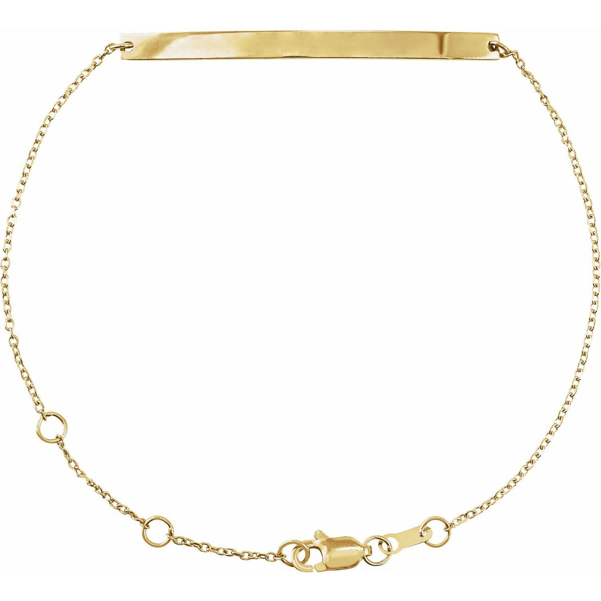 Engravable Skinny Bar 6 1/2-7 1/2" Bracelet