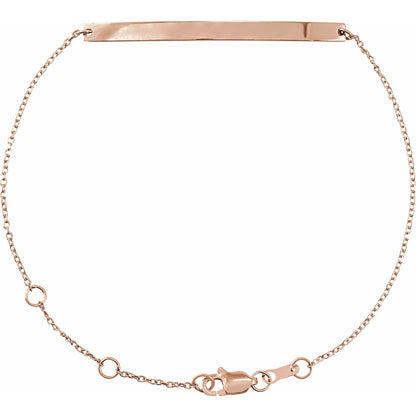 Engravable Skinny Bar 6 1/2-7 1/2" Bracelet