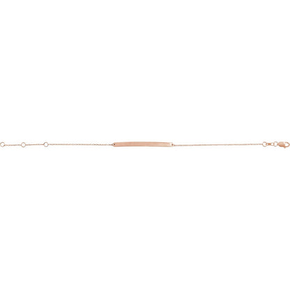Engravable Skinny Bar 6 1/2-7 1/2" Bracelet