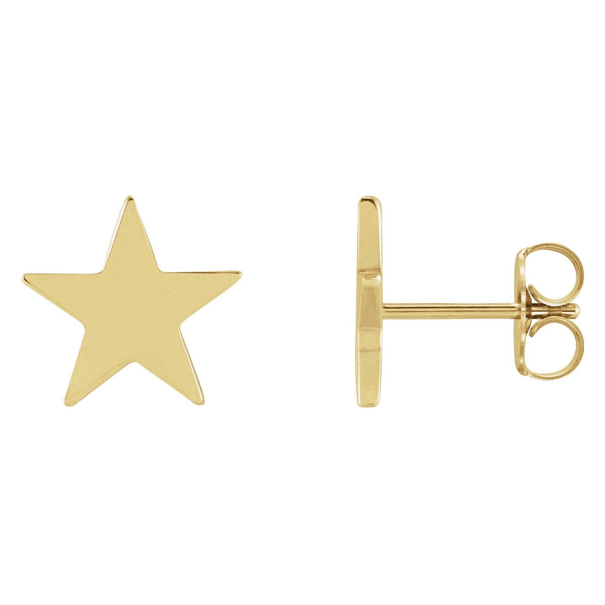 Star Friction Post & Back Earrings