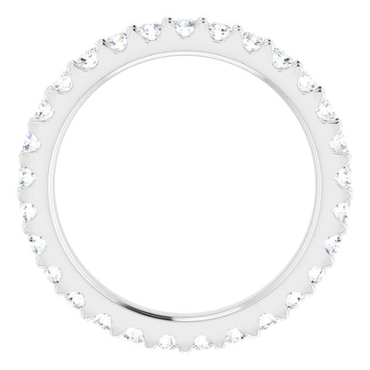 3/4 CTW Natural Diamond Eternity Band, 2.5 mm