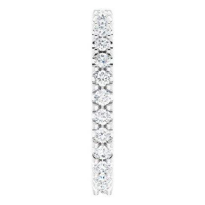 3/4 CTW Natural Diamond Eternity Band, 2.5 mm