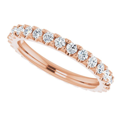 3/4 CTW Natural Diamond Eternity Band, 2.5 mm