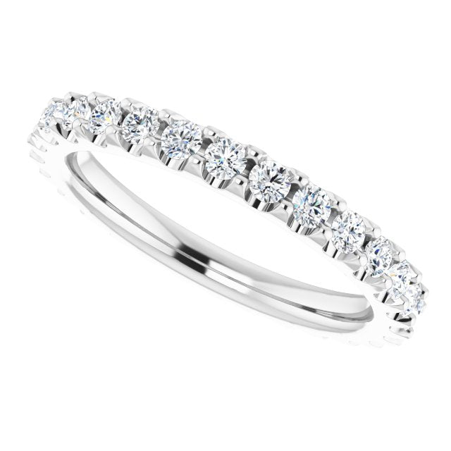 3/4 CTW Natural Diamond Eternity Band, 2.5 mm