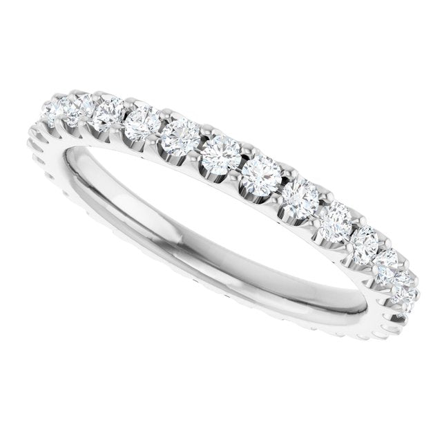 9/10 CTW Lab-Grown Diamond Eternity Band, 2.5 mm
