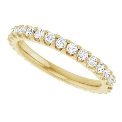 7/8 CTW Lab-Grown Diamond Eternity Band, 2.5 mm, Shared-Prong