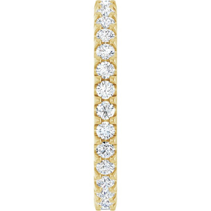 9/10 CTW Lab-Grown Diamond Eternity Band, 2.5 mm