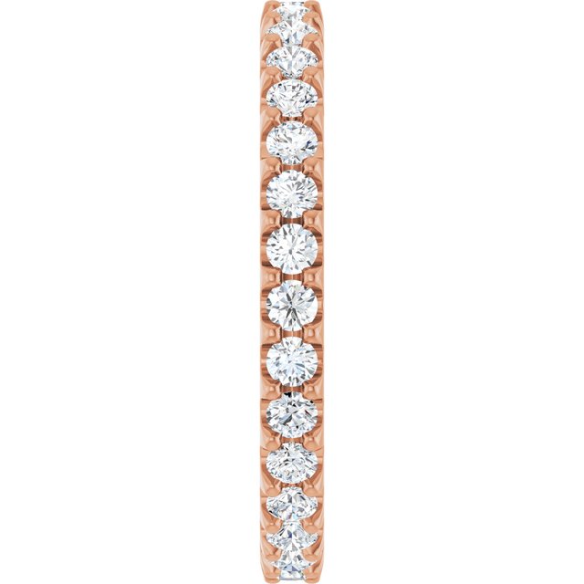 7/8 CTW Lab-Grown Diamond Eternity Band, 2.5 mm, Shared-Prong