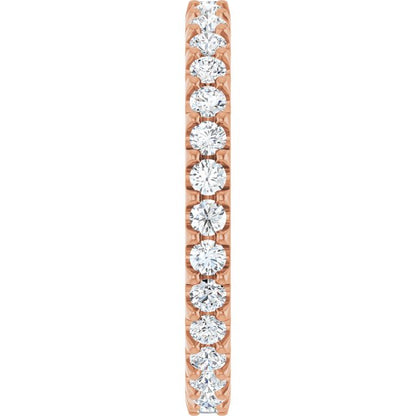 9/10 CTW Lab-Grown Diamond Eternity Band, 2.5 mm
