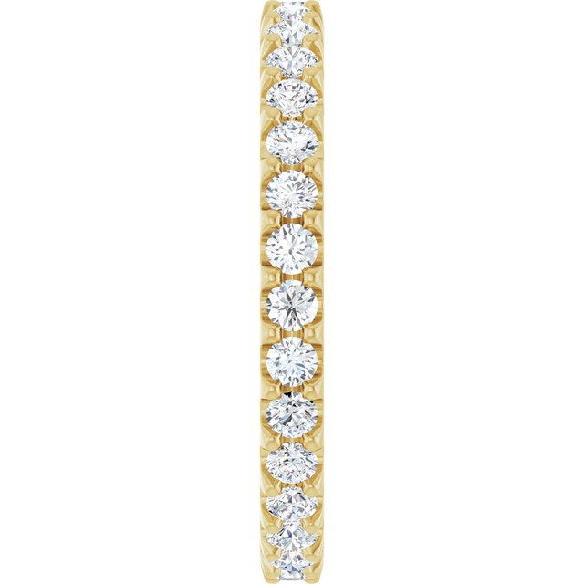 7/8 CTW Lab-Grown Diamond Eternity Band, 2.5 mm, Shared-Prong