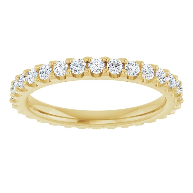 7/8 CTW Lab-Grown Diamond Eternity Band, 2.5 mm, Shared-Prong