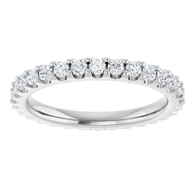 7/8 CTW Lab-Grown Diamond Eternity Band, 2.5 mm, Shared-Prong